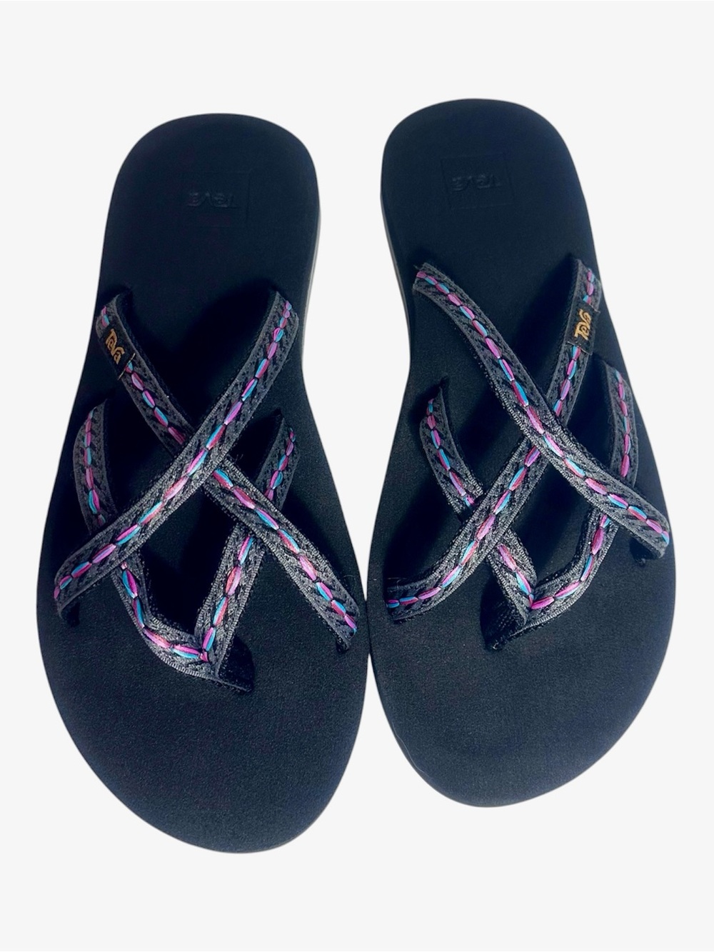 Teva Olowahu Mush multicolor sandals women’s 9